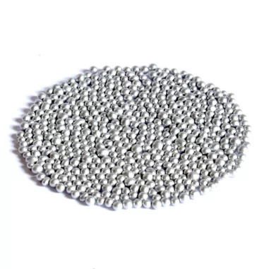 Glasperlen Metallic 3-3,5 mm Silber