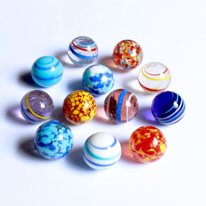 Mustermix Glasmurmeln 25mm | Handgemacht