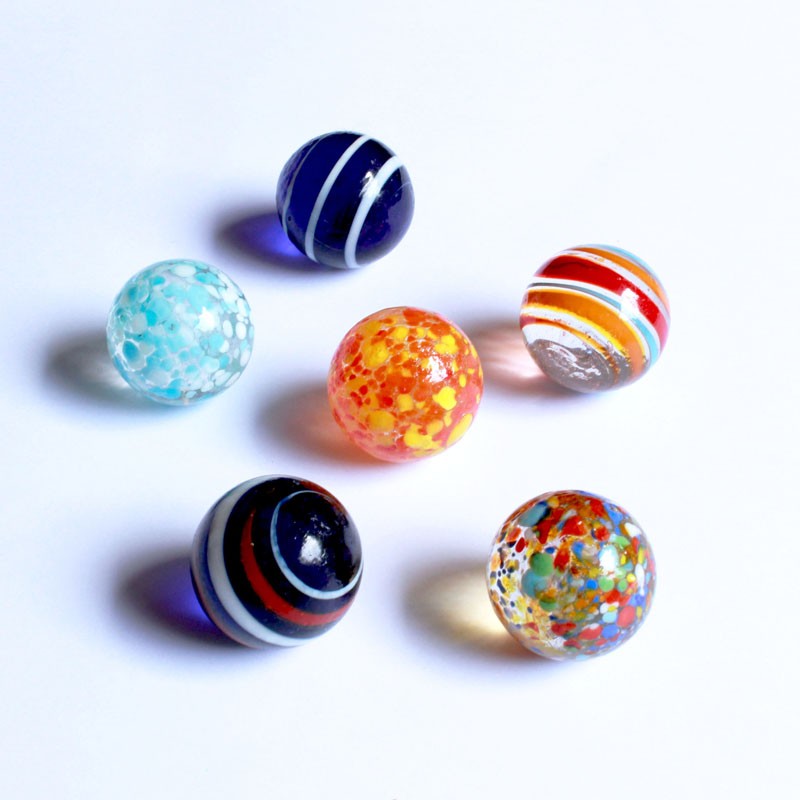 Glasmurmeln - Mustermix 30mm | Handgefertigt