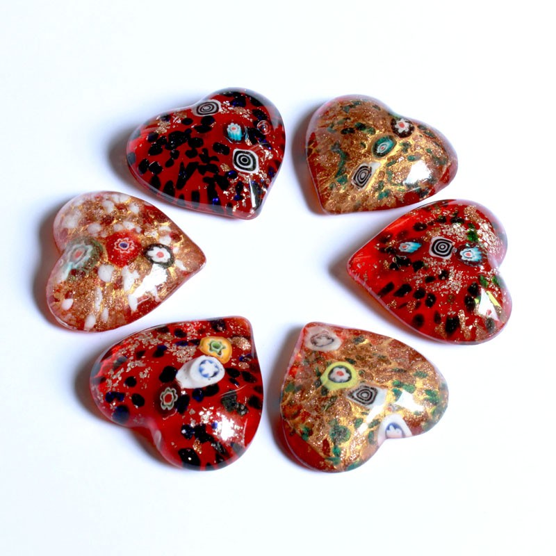 Glas-Herzen - geblümt | für effektvolle Dekorationen