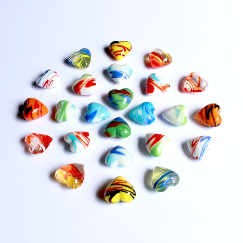 Glas-Herzen - Schlieren | für effektvolle Dekorationen