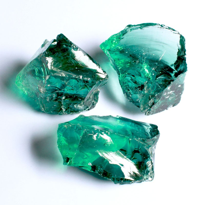 Glasbrocken grün ca. 80-120mm