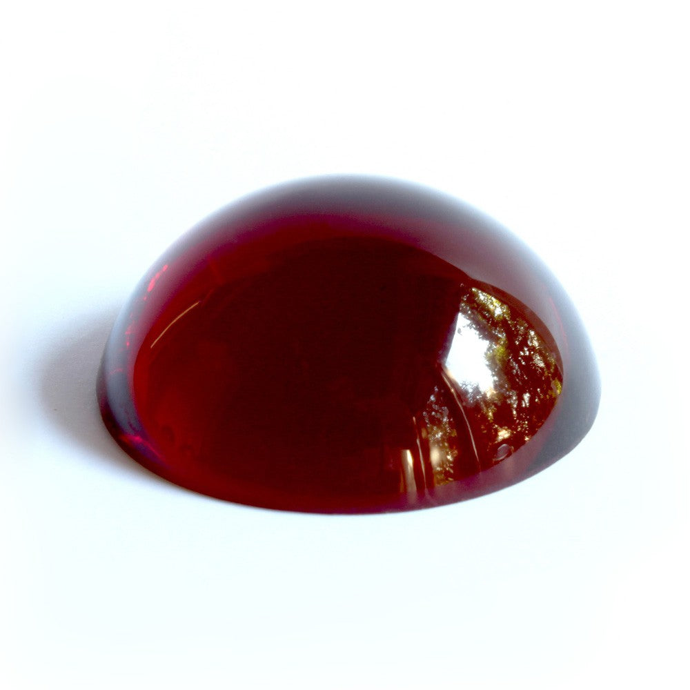 Halbkugel Kristallglas rot 60mm