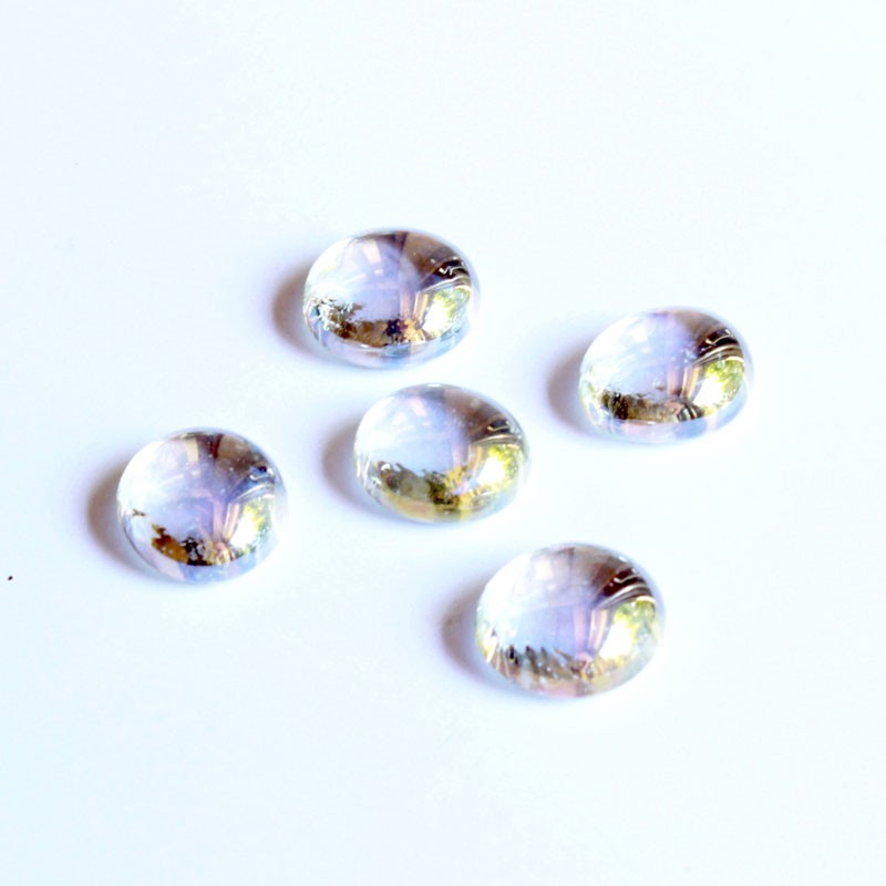 Glasnuggets klar irisierend 20mm