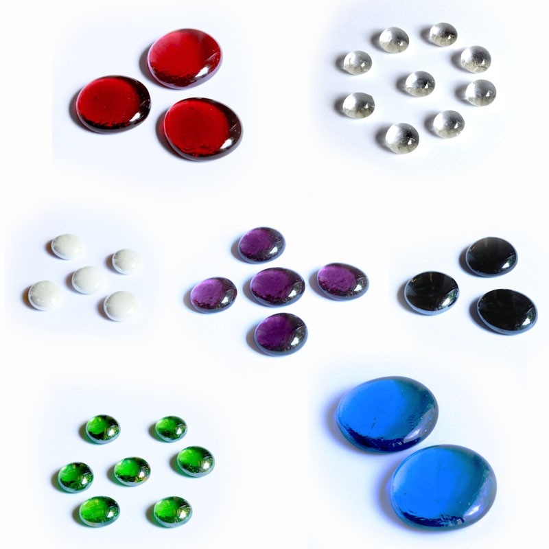 Glasnuggets Mix - alle Grössen und Farben