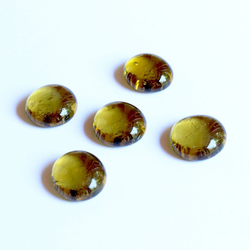 Glasnuggets olive 20mm