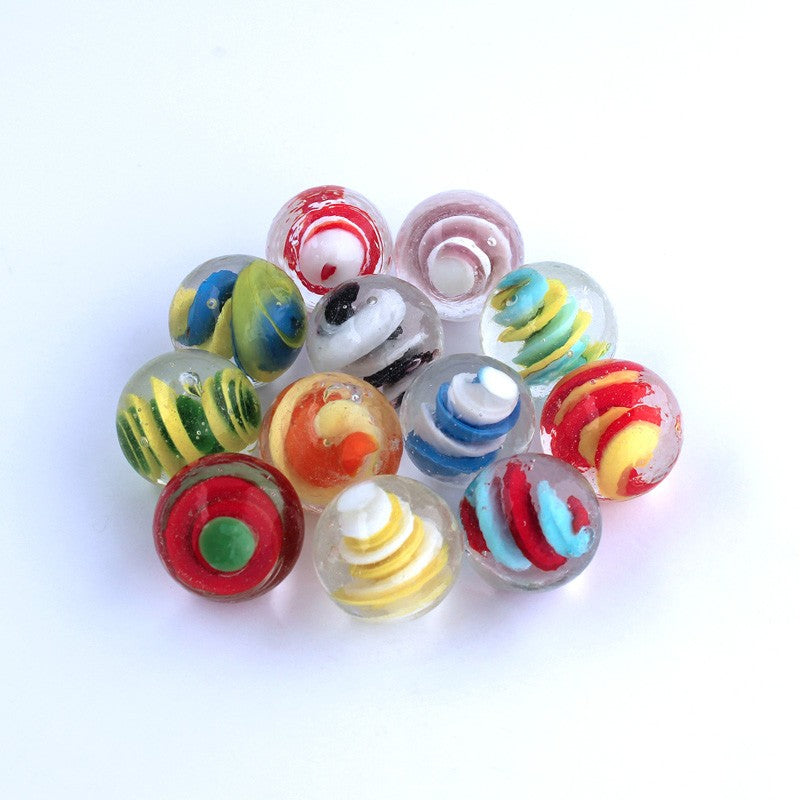 Glasmurmeln - Spiralen 25mm | Handgemacht