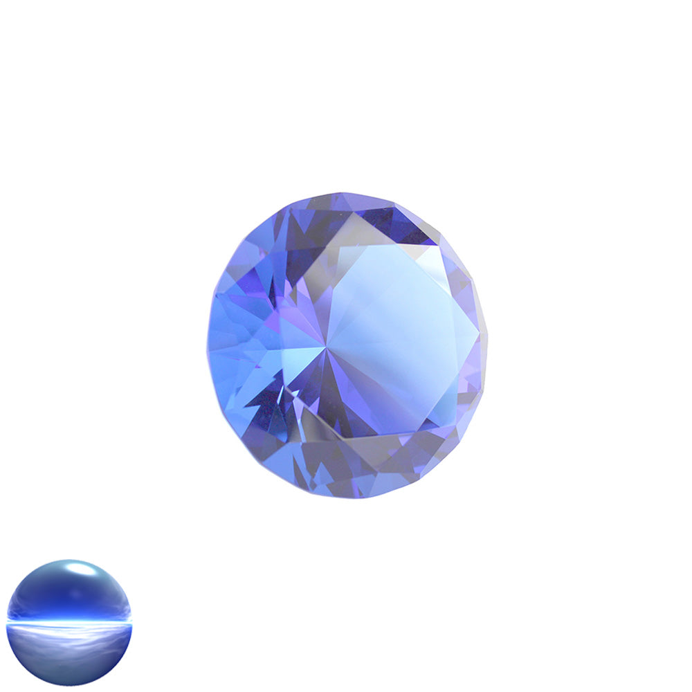 Glasdiamant B - dunkelblau 30mm
