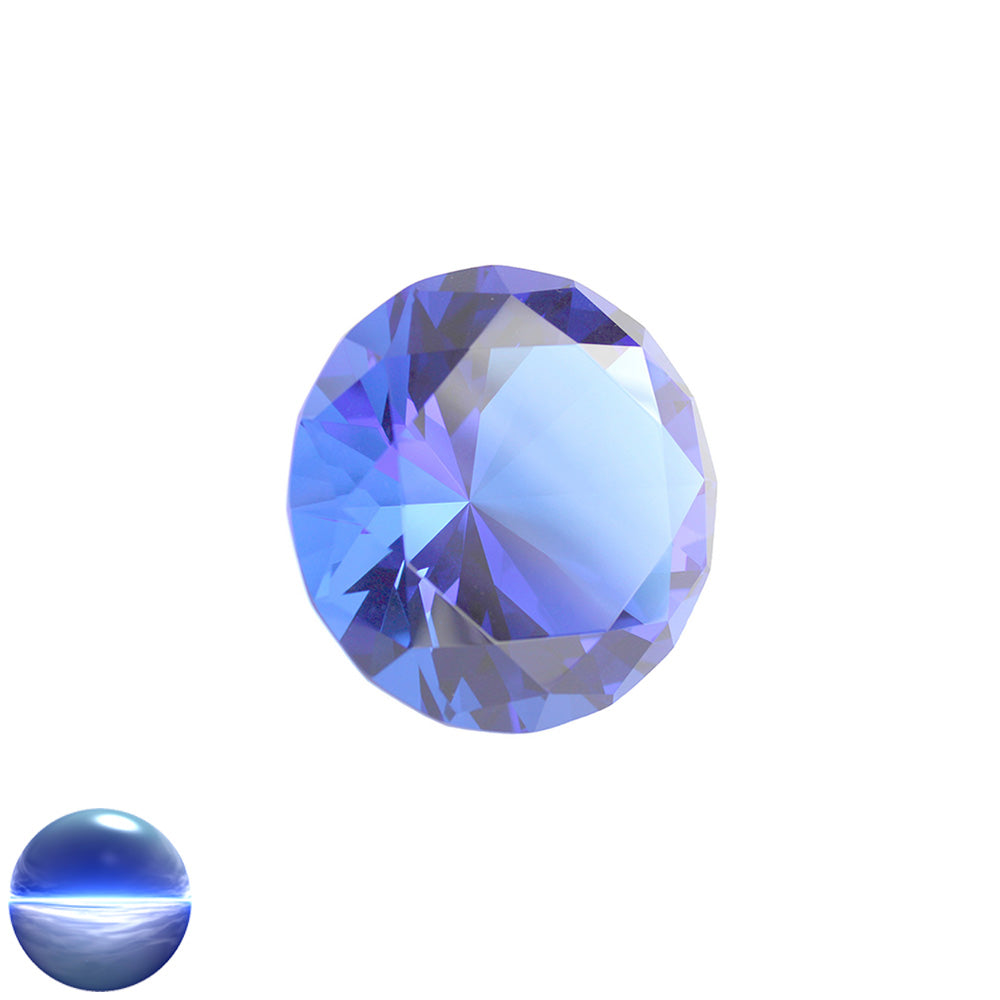 Glasdiamant B - dunkelblau 40mm