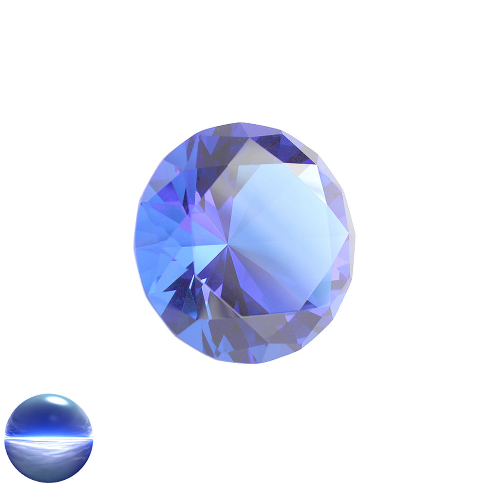 Glasdiamant B - dunkelblau 50mm