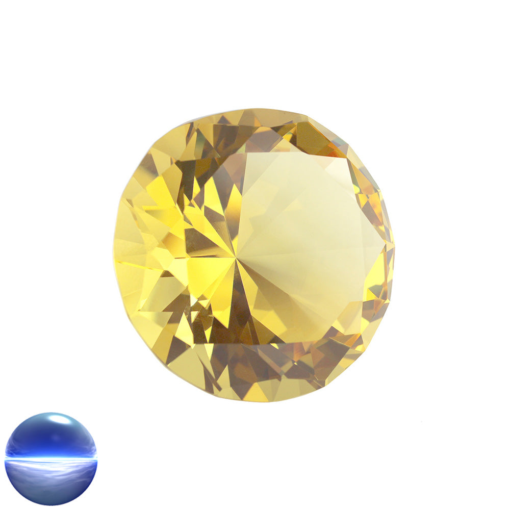Glasdiamant B - gelb 80mm