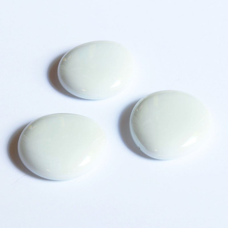 Glasnuggets - weiss opak 30mm