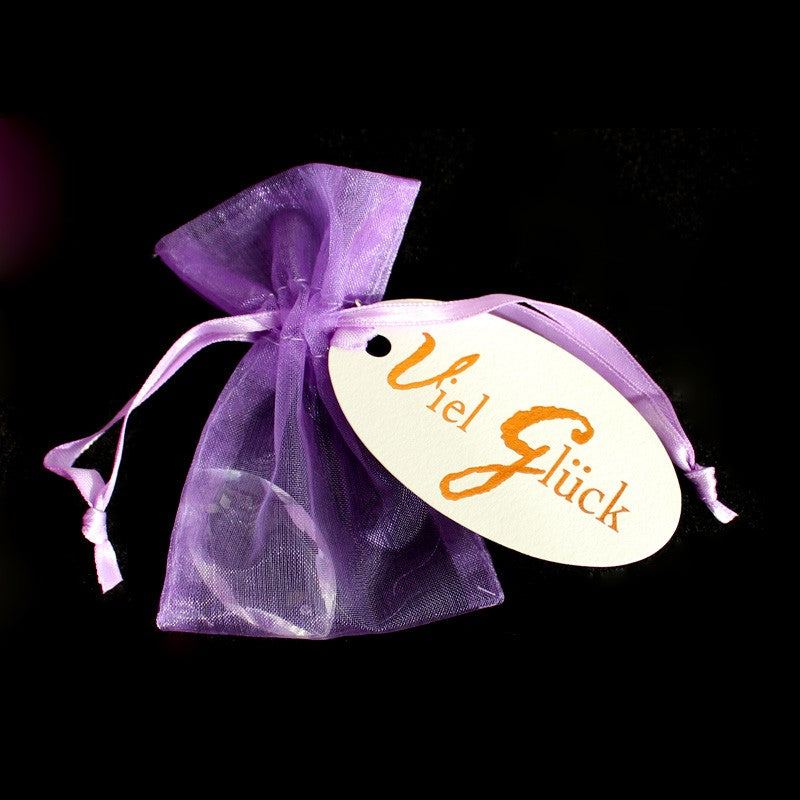 Kleines Geschenk - Viel Glück - mit Glaskristall Drachenträne