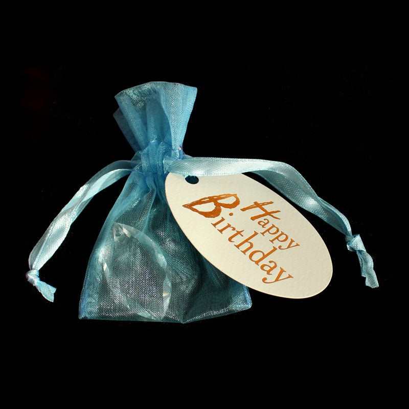 Kleines Geschenk - Happy Birthday - mit Glaskristall Drachenträne