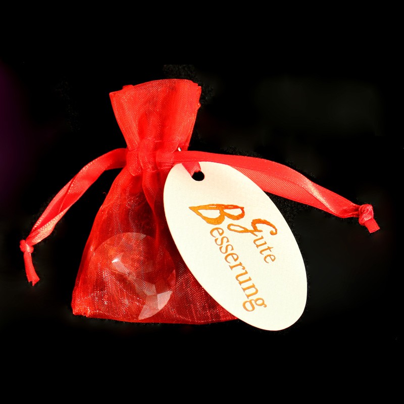 Kleines Geschenk - Gute Besserung - mit Glaskristall Sonne