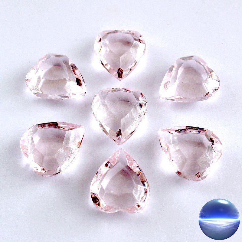 Acryl Herzen 23mm rosa | gibt es in drei Farben - rot - rosa - klar