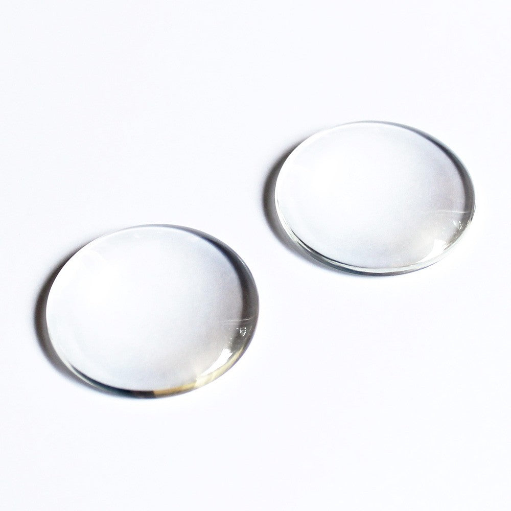 Cabochon aus klarem Glas 40mm | erhältlich in diversen Grössen