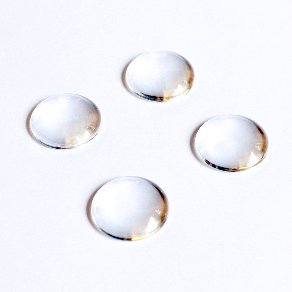Cabochon aus klarem Glas 25mm | erhältlich in diversen Grössen