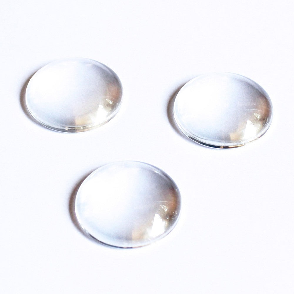 Cabochon aus klarem Glas 35mm | erhältlich in diversen Grössen