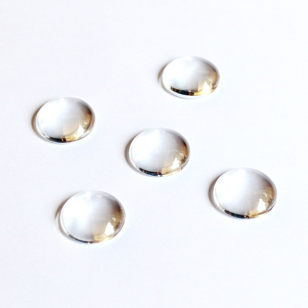 Cabochon aus klarem Glas 20mm | erhältlich in diversen Grössen