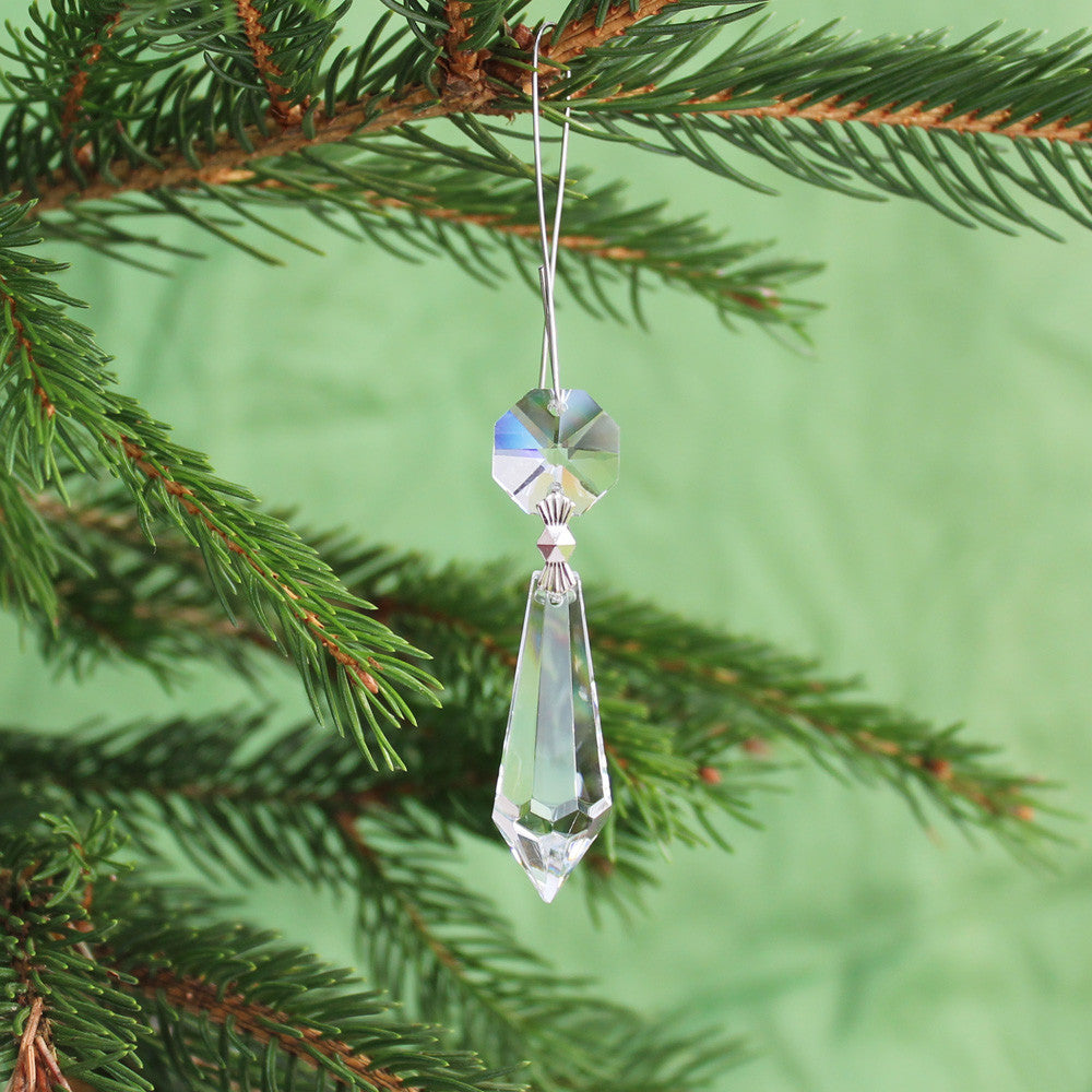 Christbaumschmuck Kristallglas Eiszapfen