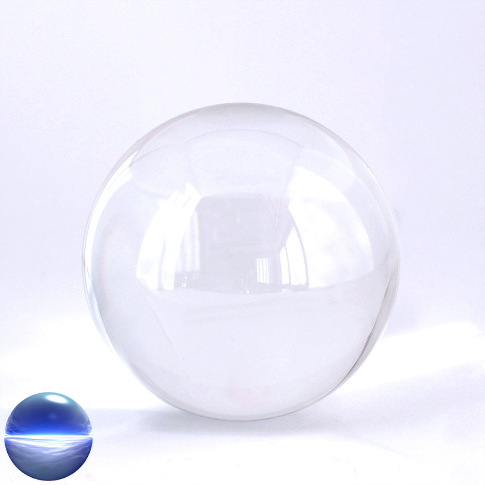Kristallglaskugel klar 80mm - mit Standfläche  | lupenrein ohne Blasen