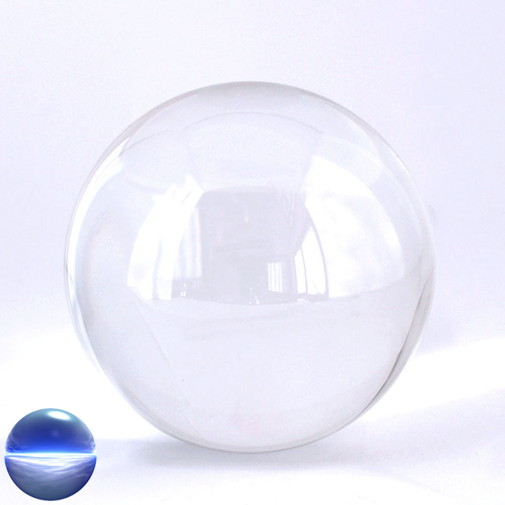 Kristallglaskugel klar mit Standfläche 100mm | lupenrein ohne Blasen