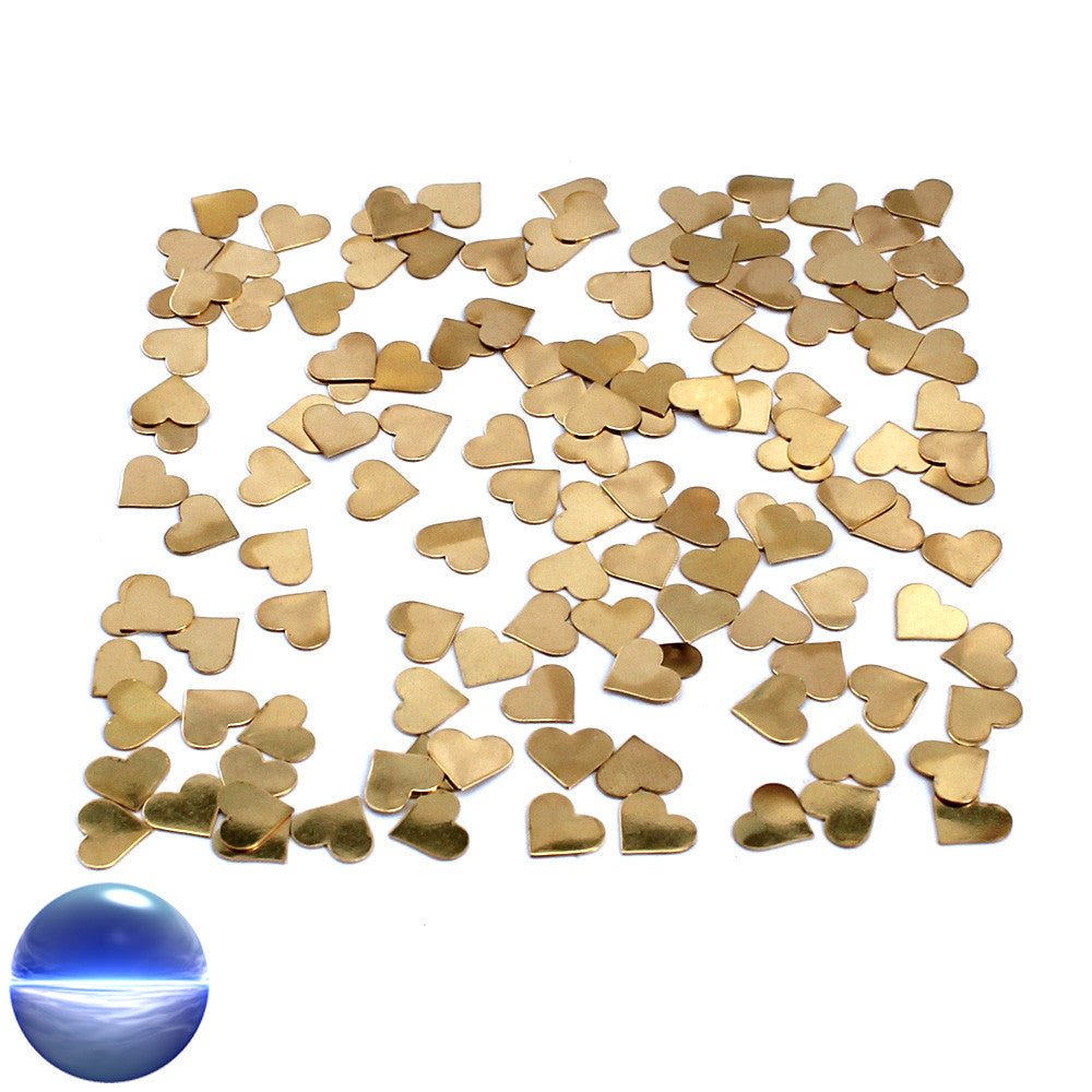 Streuherzchen - Messing vergoldet | wirkungsvolle Tischdekoration