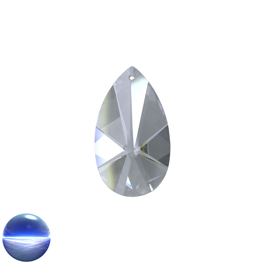 Glaskristall B - Medaillon 28mm | facettiert geschliffen