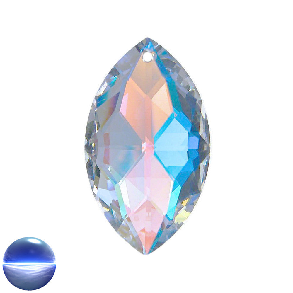 Glaskristall A - Drachenauge irisierend 50mm | facettiert geschliffen