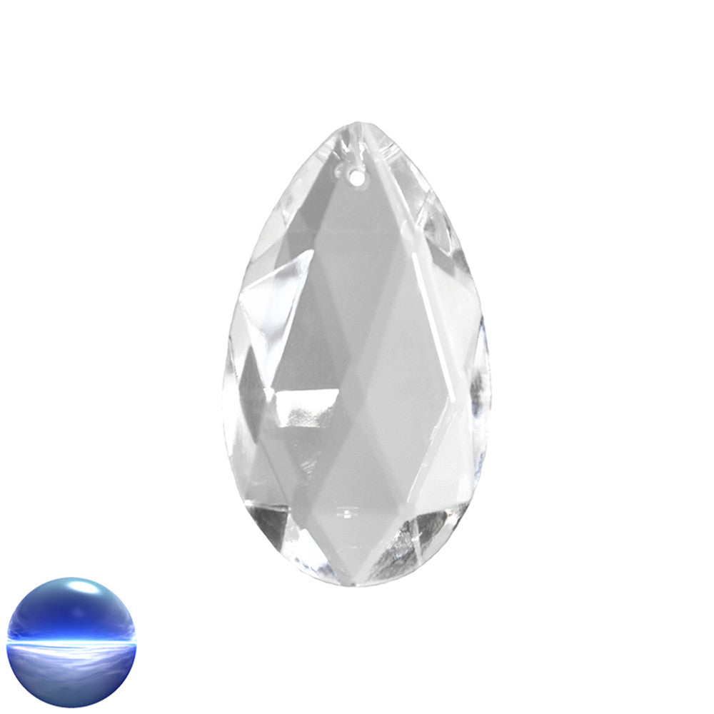 Glaskristall B - Mandel 38mm | facettiert geschliffen