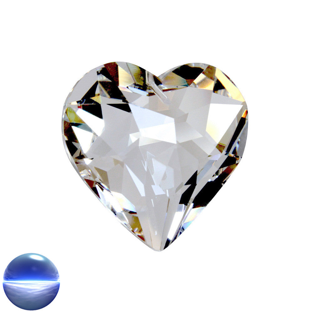 Glaskristall A - Herz 30mm | facettiert geschliffen