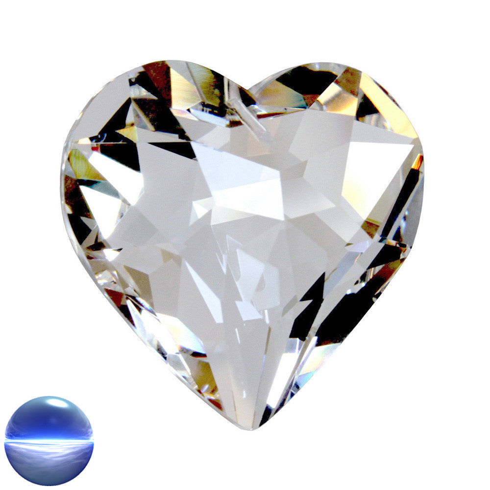 Glaskristall A - Herz 45 mm | facettiert geschliffen