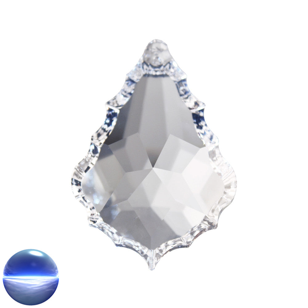 Glaskristall B - Drachenträne 76mm | vorne facettiert geschliffen