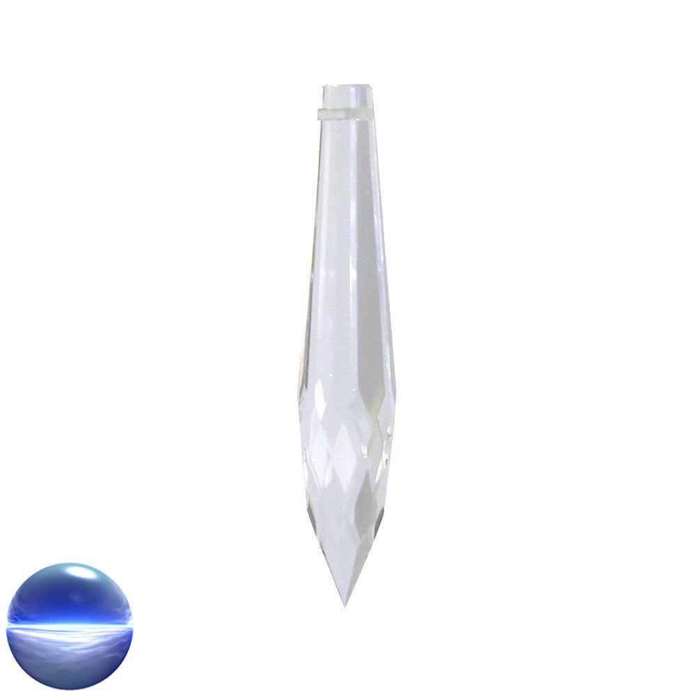 Glaskristall A - Eisspitze 63mm | facettiert geschliffen