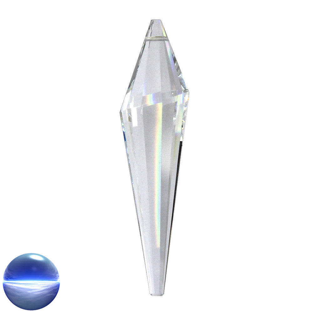 Glaskristall A - Spitzkegel 100mm | facettiert geschliffen