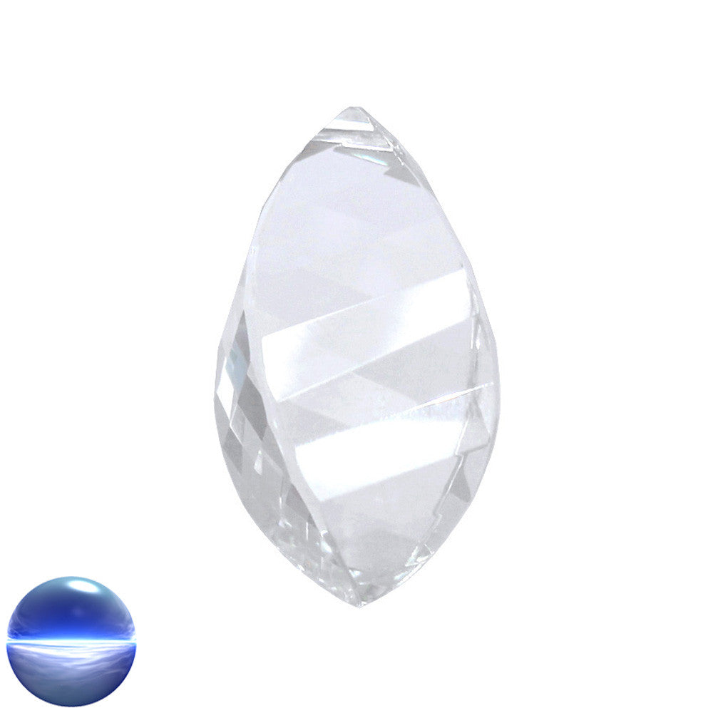 Glaskristall A - Spirale 50mm | facettiert geschliffen