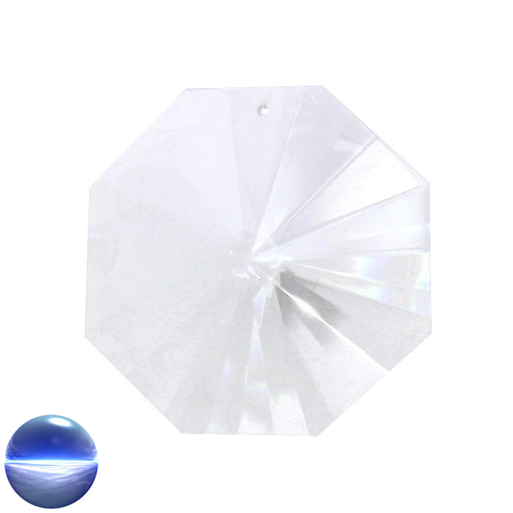 Glaskristall A - Oktagon 50mm | facettiert geschliffen