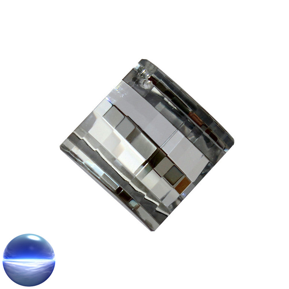 Glaskristall B - Quadrat verspiegelt 35mm | facettiert geschliffen