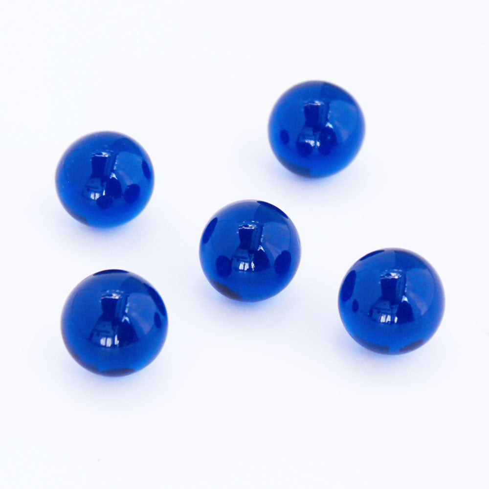 Glasmurmeln - dunkelblau irisierend 16mm | lichtdurchlässige Kugeln