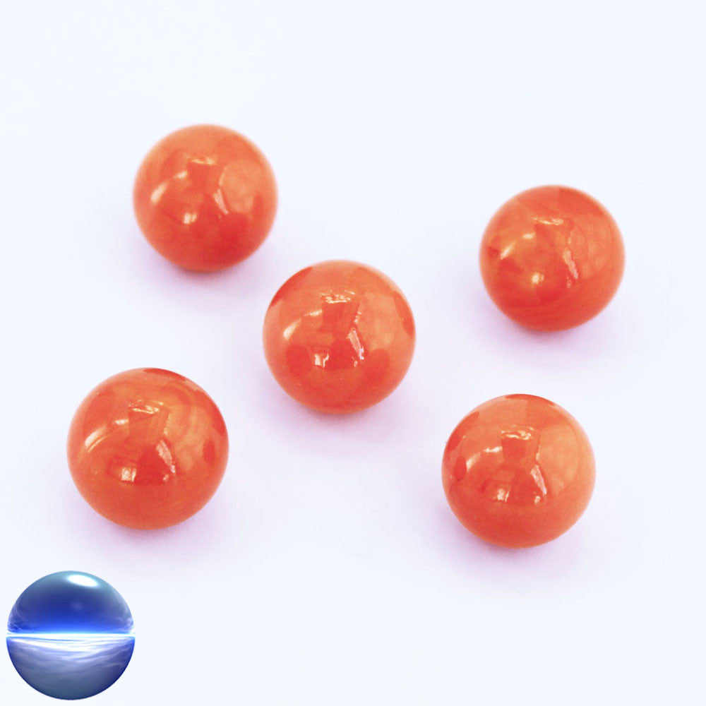 Glasmurmeln - orange opak 16mm | nicht durchscheinend