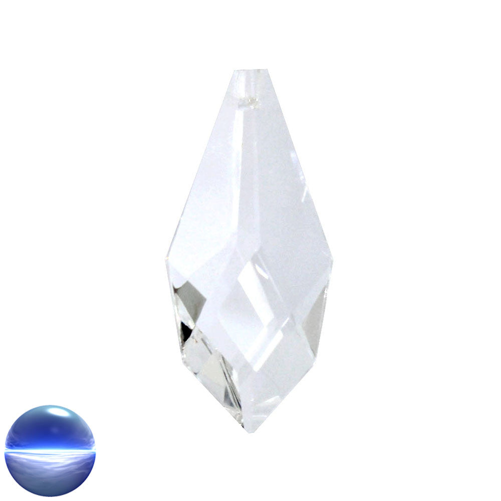 Glaskristall B - Mandel Raute 62mm | facettiert geschliffen