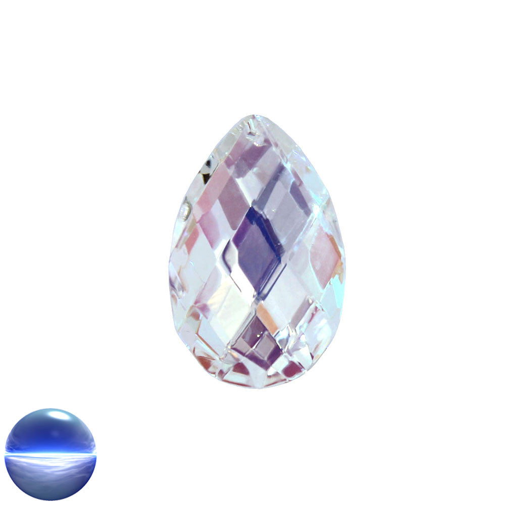 Glaskristall A - Salzburger Raute irisierend 38mm | facettiert