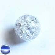 Kristallglaskugel crashed - weiss 60mm | Splitterkugel