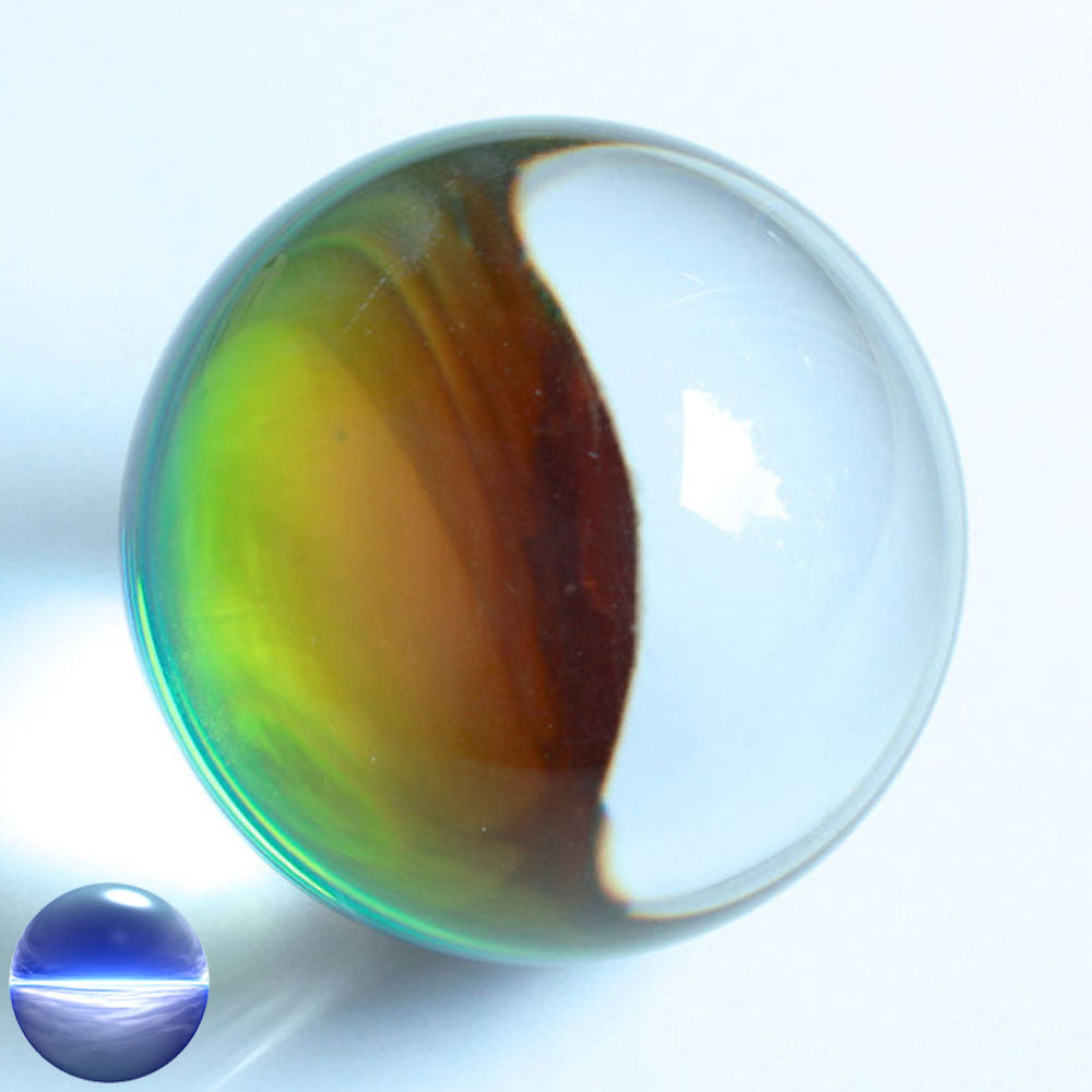 Kristallglaskugel crashed weiss