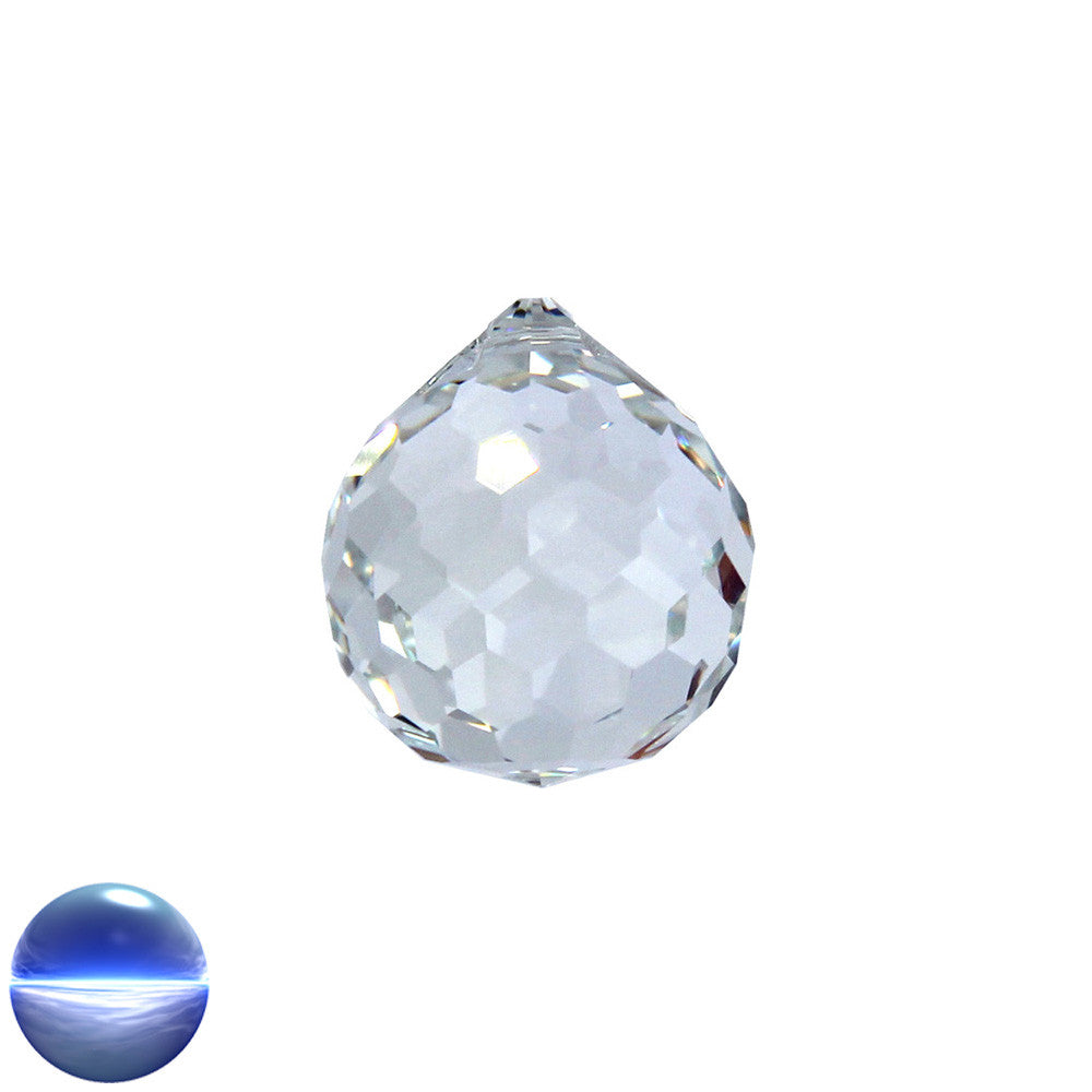 Glaskristall A - Kugel Wabe 20mm | facettiert geschliffen