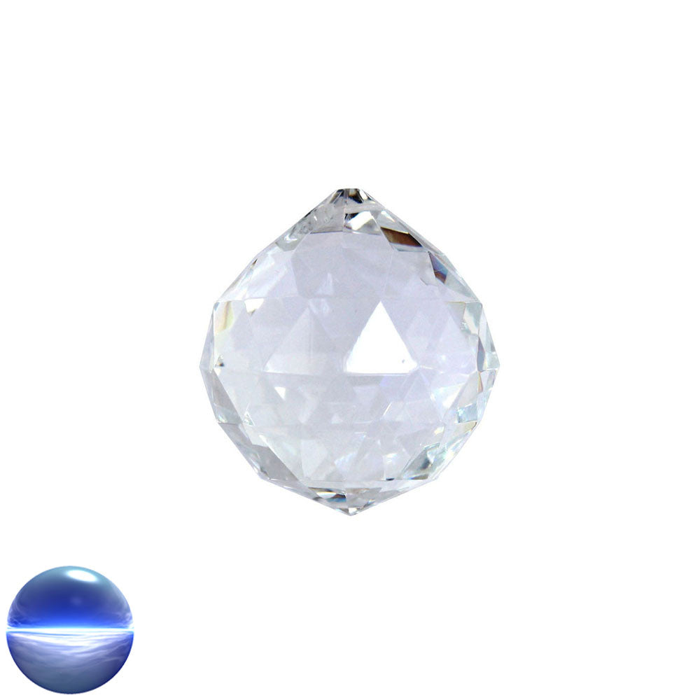 Glaskristall C - Kugel Dreieck 30mm | 120 Facetten
