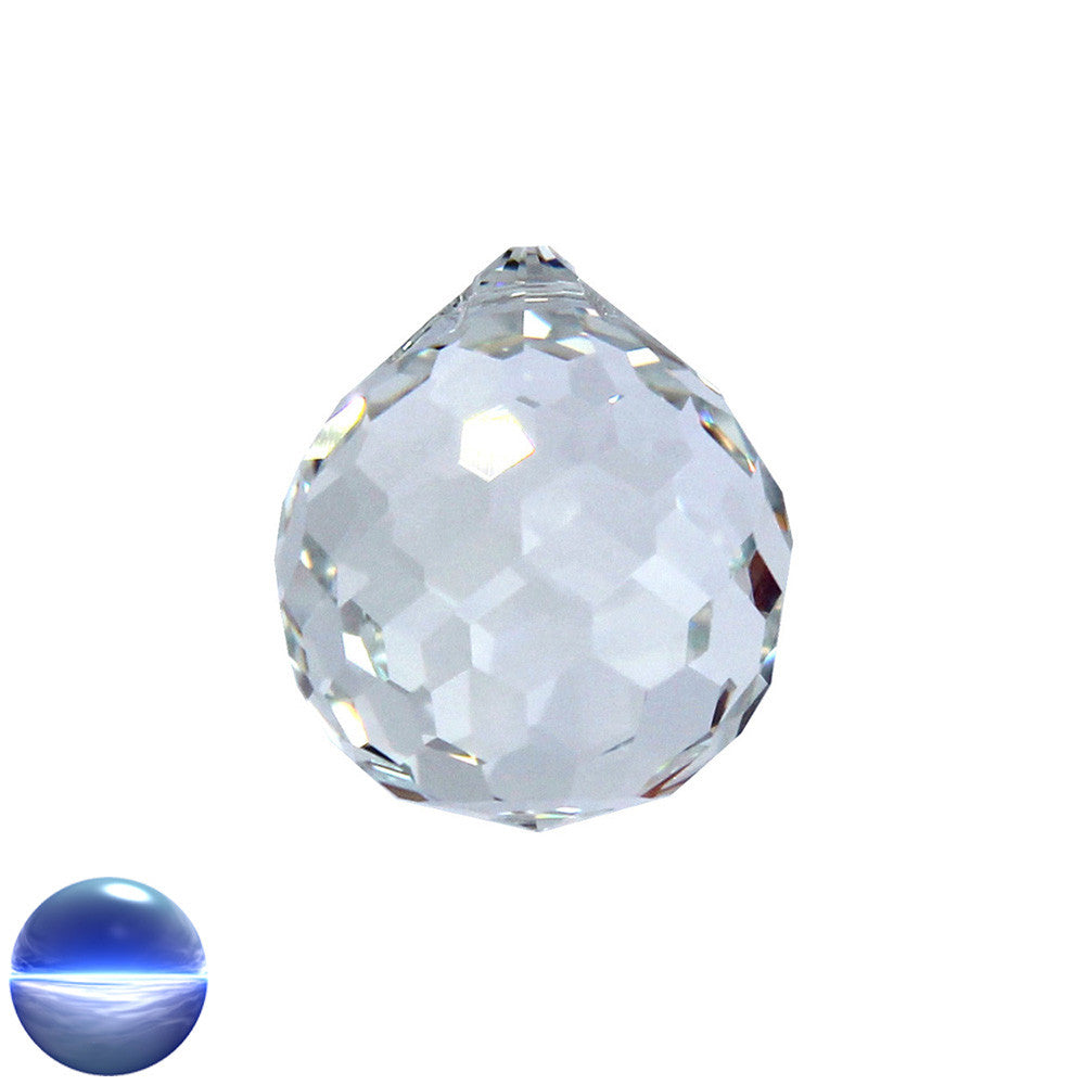 Glaskristall A - Kugel Wabe 50mm | facettiert geschliffen