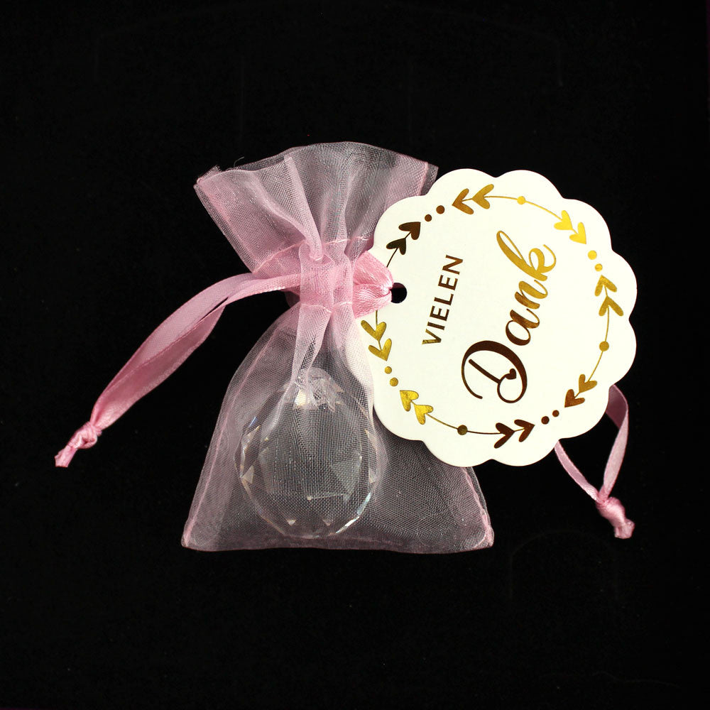 Kleines Geschenk - Dankeschön  - mit Glaskristall Kugel