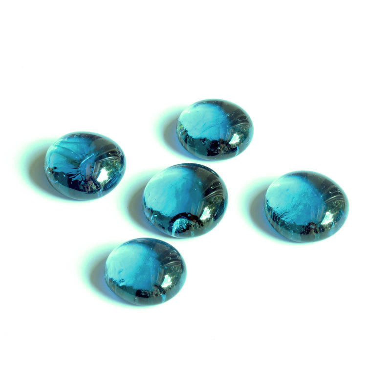 Glasnuggets - türkis irisierend 20mm